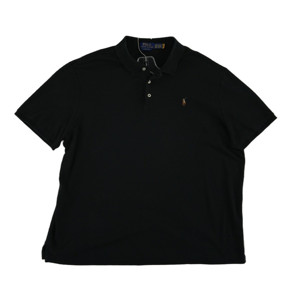 Polo Ralph Lauren Polo Shirt Men's Size XXL Black Classic Fit Pony Logo‎ Golf